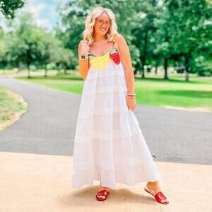 FARM Rio Fruits Sleeveless Tiered Dress